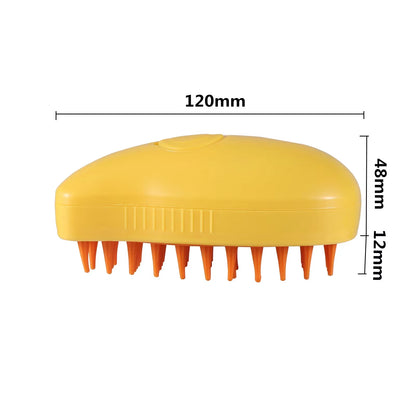 Cat Steam Brush Electric Spray Water Spray Kitten Pet Comb Soft Silicone Depilation Cats Bath Hair Brush Grooming Supplies 1Pc