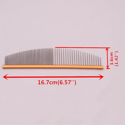 Pet Grooming Comb Aluminum Handle Pet Grooming Brush Dog Hair Care Cat Professional Grooming Brush Pet Combs Hairbrush 7901