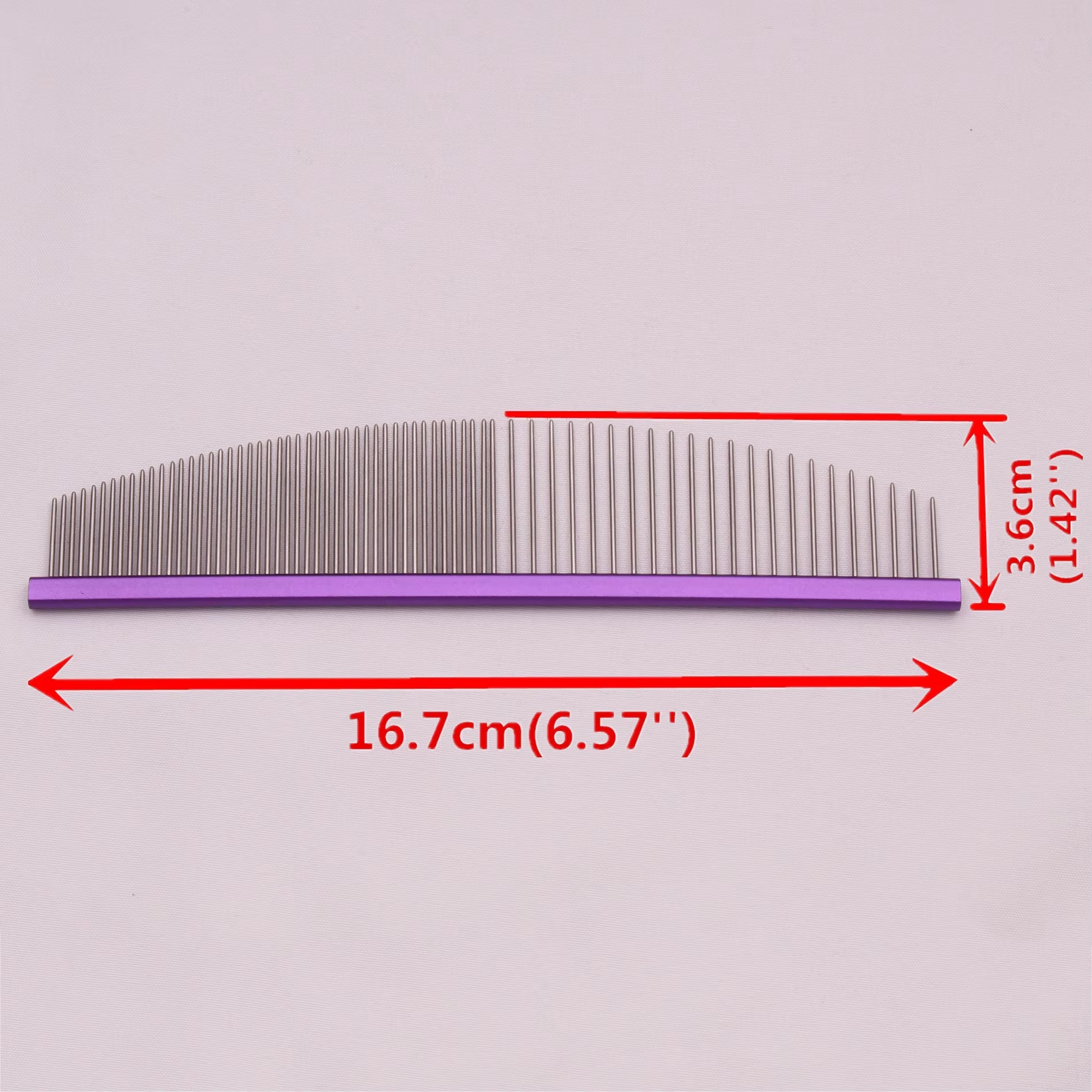 Pet Grooming Comb Aluminum Handle Pet Grooming Brush Dog Hair Care Cat Professional Grooming Brush Pet Combs Hairbrush 7901