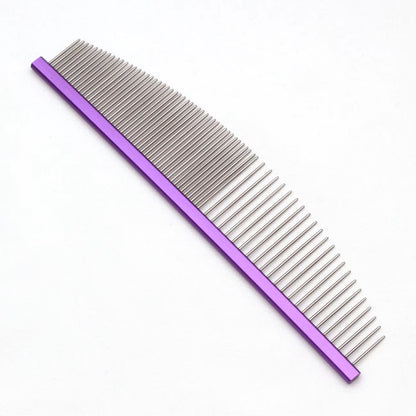 Pet Grooming Comb Aluminum Handle Pet Grooming Brush Dog Hair Care Cat Professional Grooming Brush Pet Combs Hairbrush 7901