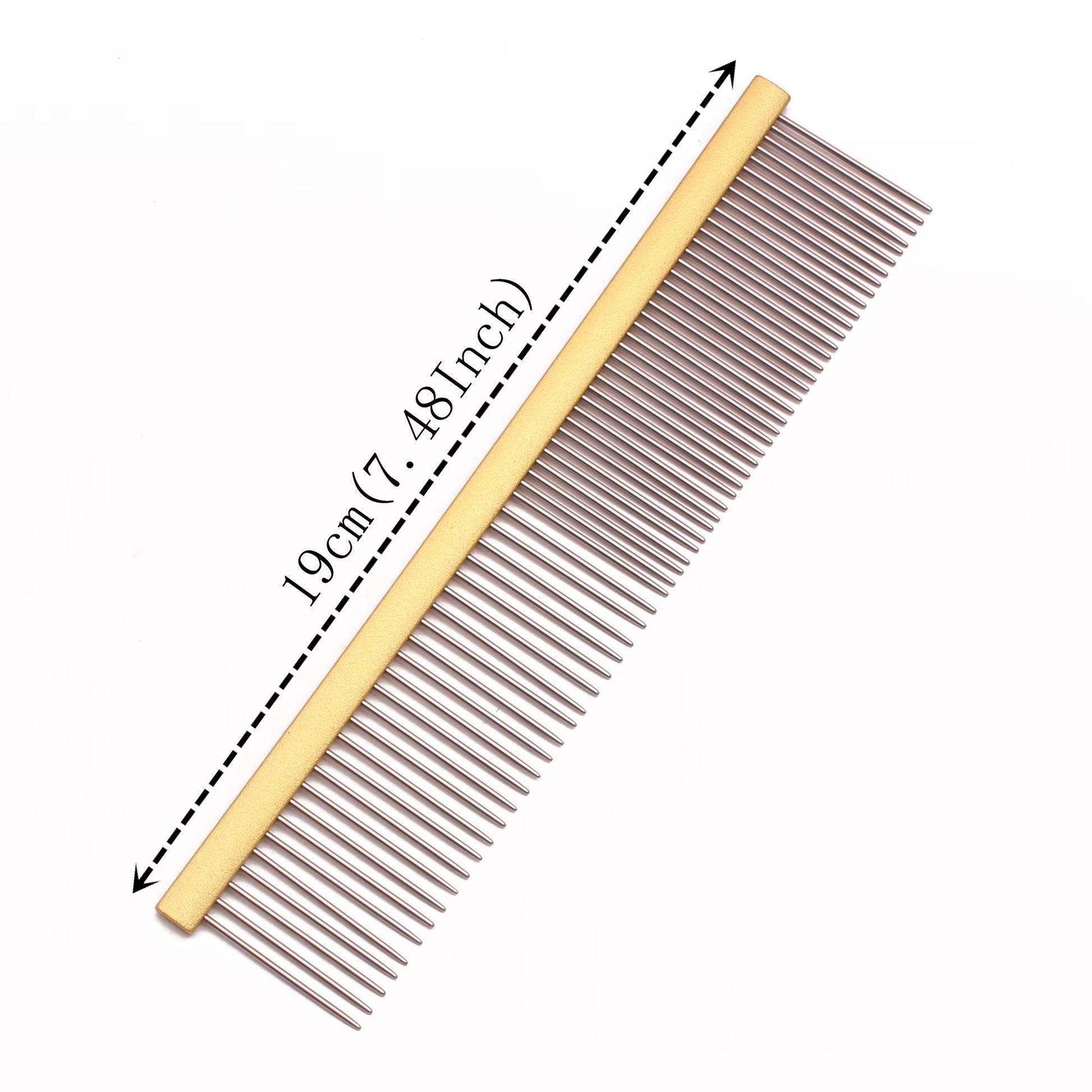 Pet Grooming Comb Aluminum Handle Pet Grooming Brush Dog Hair Care Cat Professional Grooming Brush Pet Combs Hairbrush 7901