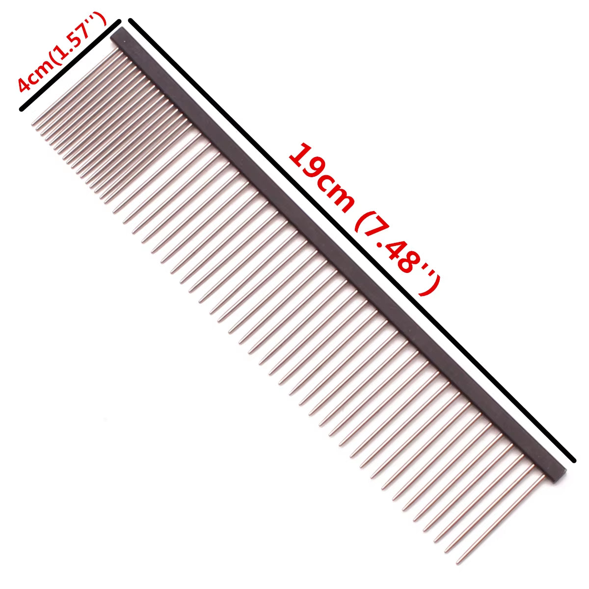 Pet Grooming Comb Aluminum Handle Pet Grooming Brush Dog Hair Care Cat Professional Grooming Brush Pet Combs Hairbrush 7901